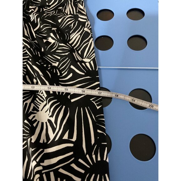 MAXMARA Printed Dress Jersey Knit in Black/White size Large - Picture 10 of 12